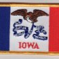Iowa Flag Patch Embroidered Iron On Applique