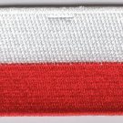 Poland Flag Patch Embroidered Iron On Applique Polish