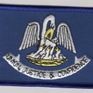 Louisiana State Flag Patch Embroidered Iron On Applique