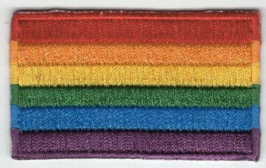 Rainbow LGBT Pride Patch Embroidered Iron On Badge Applique