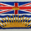 British Columbia BC Flag Patch Embroidered Iron On Applique