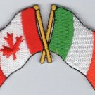 Canada / Ireland Flag Patch Embroidered Iron On Applique Canadian Irish