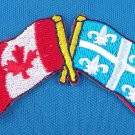 Canada / Quebec Flag Patch Embroidered Iron On Applique - Small