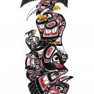 Family Totem Richard Shorty Art Card Tuchone Yukon Native