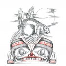 Beaver Making Home Charles Silverfox Art Card Tlingit Northern Tuchone Native