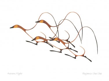 Autumn Flight Benjamin Chee Chee Art Card Ojibway Native
