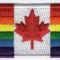 Rainbow Canada Flag Patch LGBT Pride Embroidered Iron On Applique