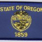 Oregon State Flag Patch Embroidered Iron On Applique