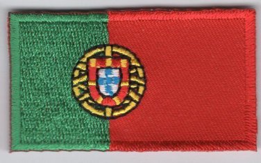Portugal Flag Patch Embroidered Iron On Applique Portuguese