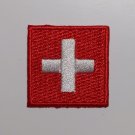 Switzerland Flag Patch Embroidered Iron On Applique Swiss