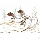 Otter Partners Ray Baptiste Art Card Ojibway Native
