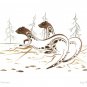 Otter Partners Ray Baptiste Art Card Ojibway Native