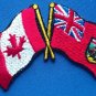 Canada / Manitoba Flag Patch Embroidered Iron On Applique