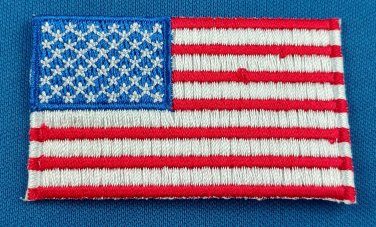 USA American Flag Patch Embroidered Iron On Applique United States of America