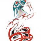 Transformation to Hummingbird Richard Shorty Art Card Tuchone Yukon Native