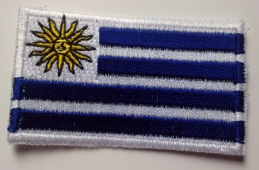 Uruguay Flag Patch Embroidered Iron On Applique Uruguayan