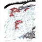 Up The Creek Salmon Richard Shorty Art Card Northern Tuchone Yukon Native