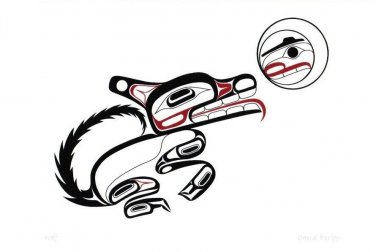 Wolf David Boxley Art Card Tsimshian Northwest Coast Native