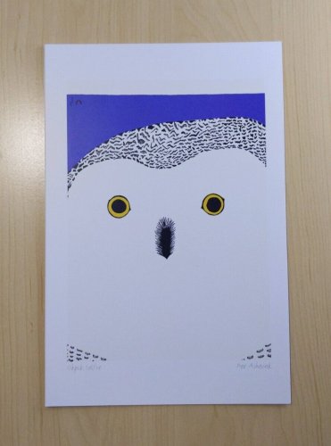 Okpik Selfie Pee Ashevak Art Card Inuit Native