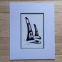 Orcas by Danny Dennis 11"x14" Matted Art Print Tsimshian Native