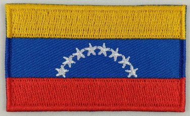Venezuela Flag Patch Embroidered Iron On Applique Venezuelan