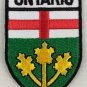 Ontario Province Shield Crest Patch Embroidered Iron On Sew On