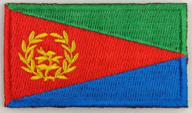 Eritrea Flag Patch Embroidered Iron On Applique Eritrean