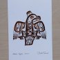 Haida Eagle Copper Embossed Bill Reid Art Card Northwest Coast Native