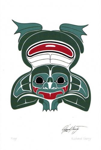 Frog Richard Shorty Art Card Northern Tuchone Yukon Native