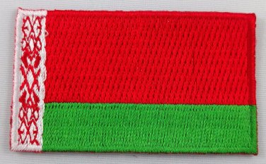 Belarus Flag Patch Embroidered Iron On Applique Belarusian