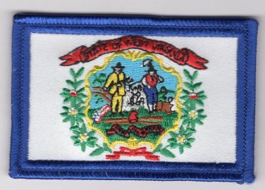 West Virginia State Flag Patch Embroidered Iron On Applique