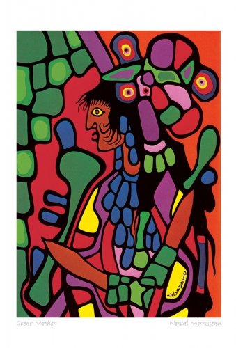 Great Mother Norval Morrisseau Art Card Ojibway Native