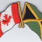 Canada / Jamaica Flag Patch Embroidered Iron On Applique Canadian Jamaican
