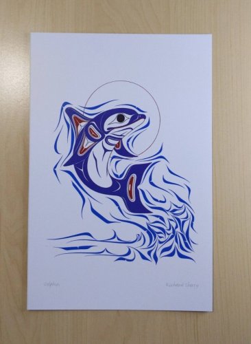 Dolphin Richard Shorty Art Card Northern Tutchone Native