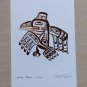 Haida Raven Copper Embossed Bill Reid Art Card Northwest Coast Native