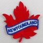 Newfoundland Maple Leaf Patch Embroidered Iron On Applique
