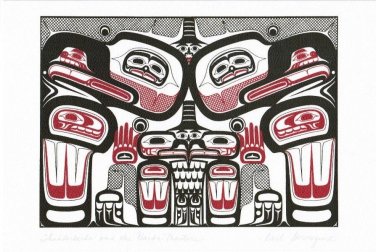 Thunderbirds and the Haida Masters Carl Stromquist Art Card Interior Salish