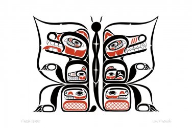 Fresh Start Lon French Art Card Haida Northwest Coast Native