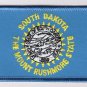 South Dakota State Flag Patch Embroidered Iron On Applique