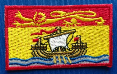 New Brunswick Flag Patch Embroidered Iron On Applique