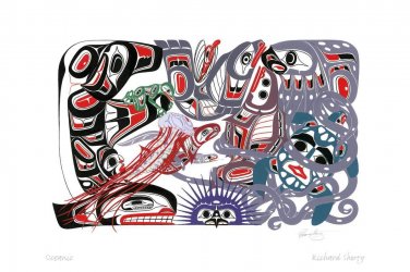 Oceanic Richard Shorty Art Card Northern Tuchone Yukon Native