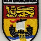 New Brunswick Province Shield Crest Patch Embroidered Iron On Sew On