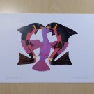 Carried Away Kenojuak Ashevak Art Card Inuit Native