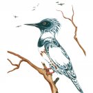 Resting Kingfisher Ray Baptiste Art Card Ojibway Native