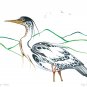 Walking Heron Ray Baptiste Art Card Ojibway Native