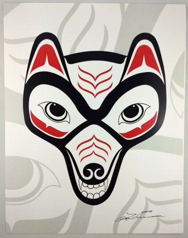 Coyote Lon French Signed Print Haida Northwest Coast Native Art