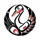 Crane Design 2 Eric Parnell Art Card Haida Northwest Coast Native