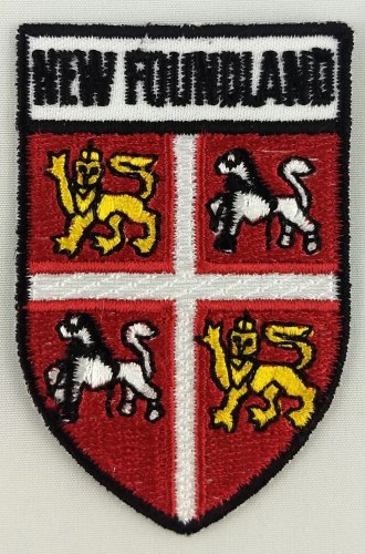 Newfoundland Province Shield Crest Patch Embroidered Iron On Sew On