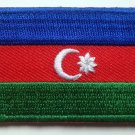 Azerbaijan Flag Patch Embroidered Iron On Applique Azerbaijani