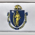 Massachusetts State Flag Patch Embroidered Iron On Applique